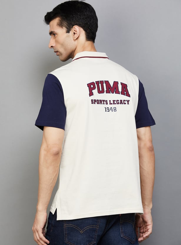 PUMA Colourblock Slim Fit Polo T-shirt