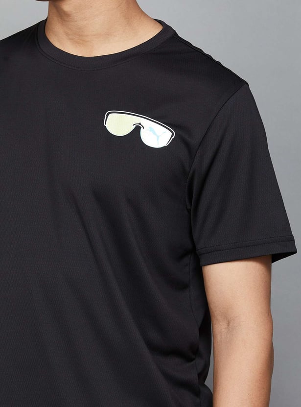 PUMA Graphic Print Crew Neck T-shirt