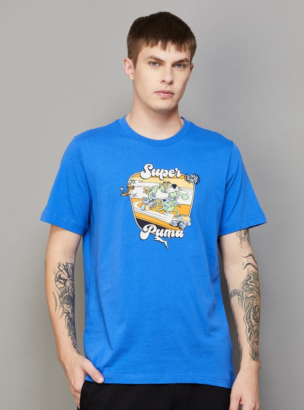 PUMA Graphic Print Crew Neck T-shirt