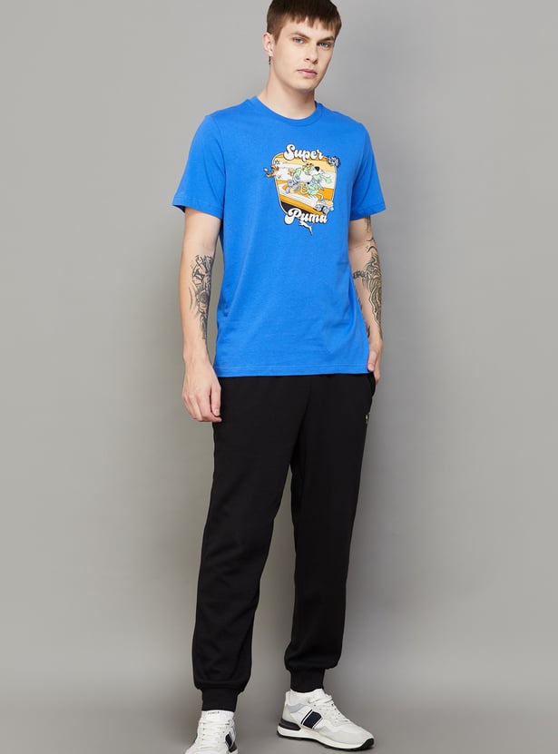 PUMA Graphic Print Crew Neck T-shirt