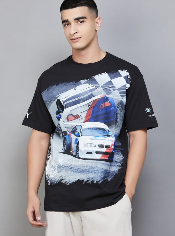 PUMA BMW Motorsport Graphic Print Crew Neck T-shirt
