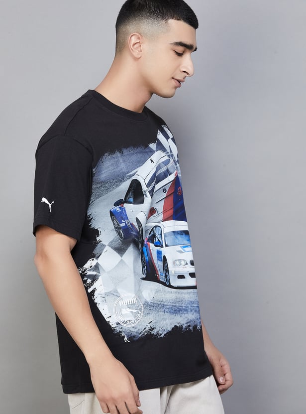 PUMA BMW Motorsport Graphic Print Crew Neck T-shirt