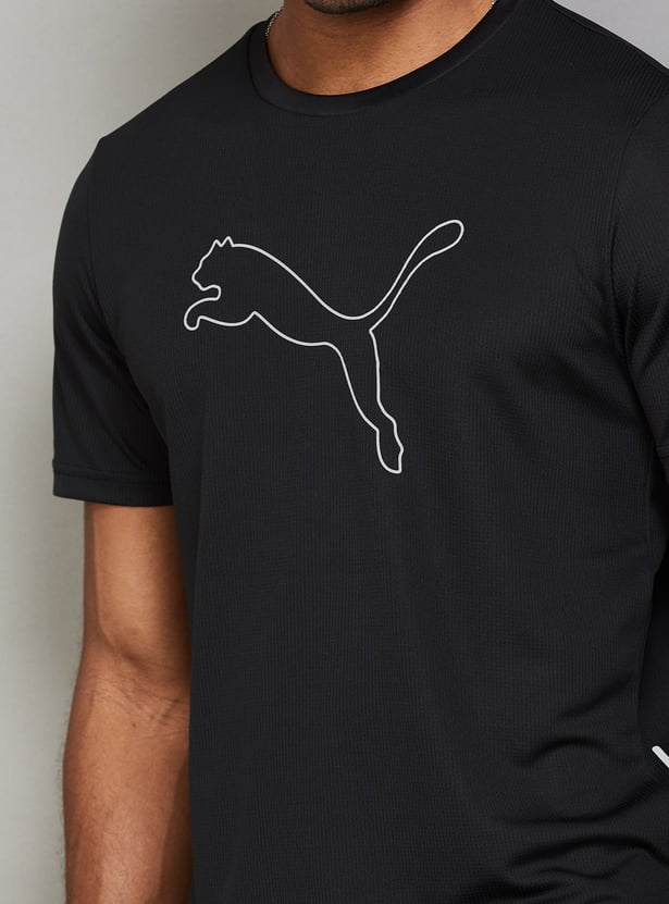 PUMA Essential Brand Print Crew Neck T-shirt