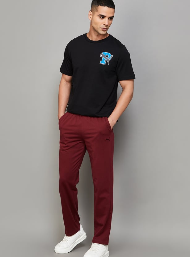 PUMA Solid Regular Track Pants