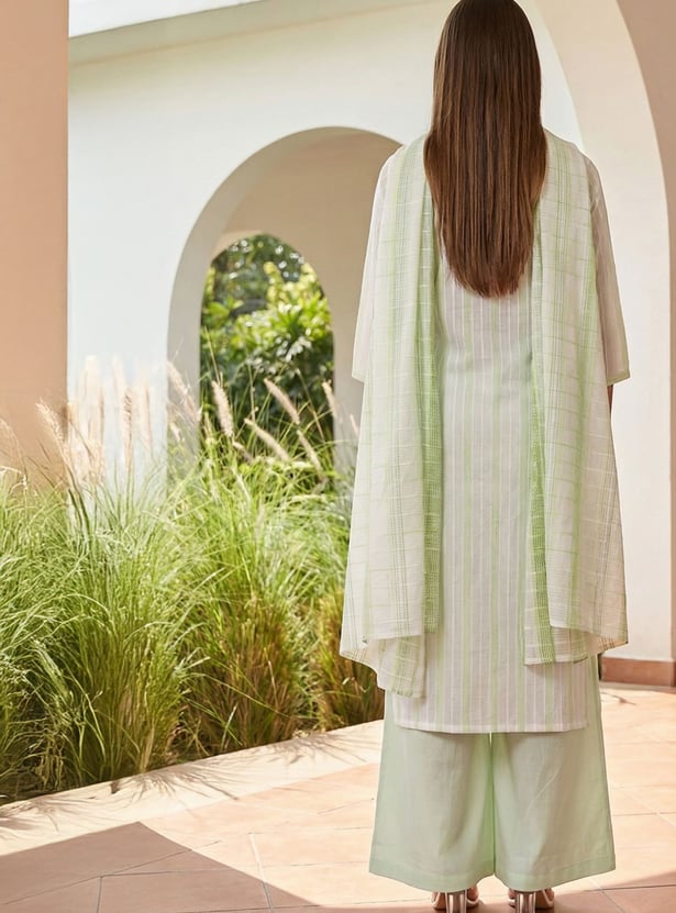 AURELIA Striped Kurta Set