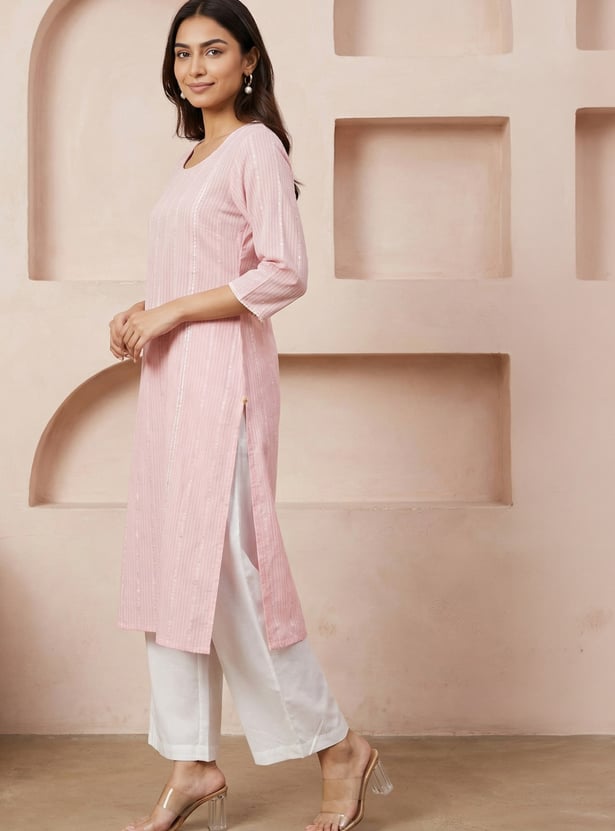 AURELIA Striped Kurta Set