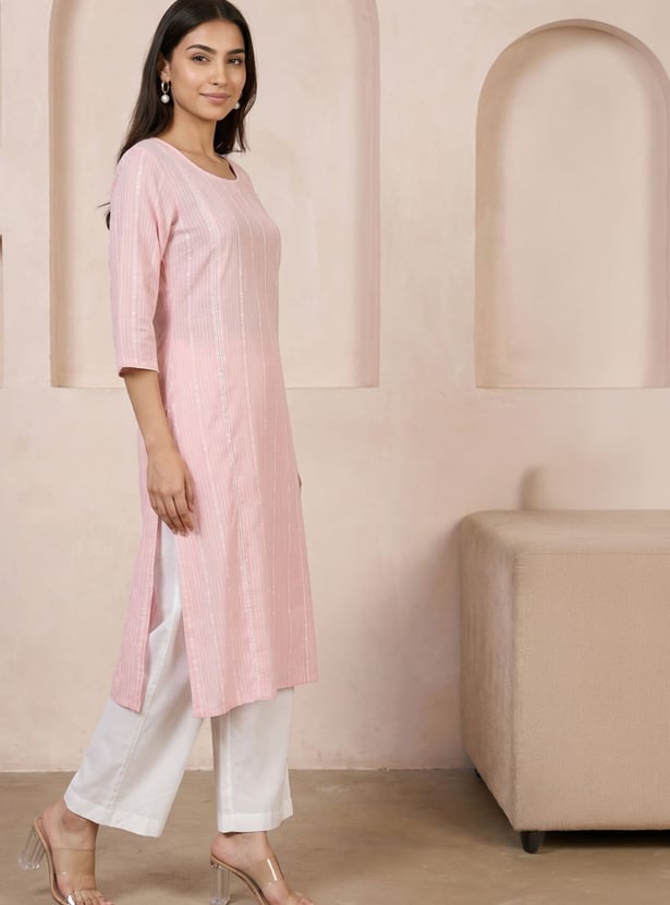 AURELIA Striped Kurta Set