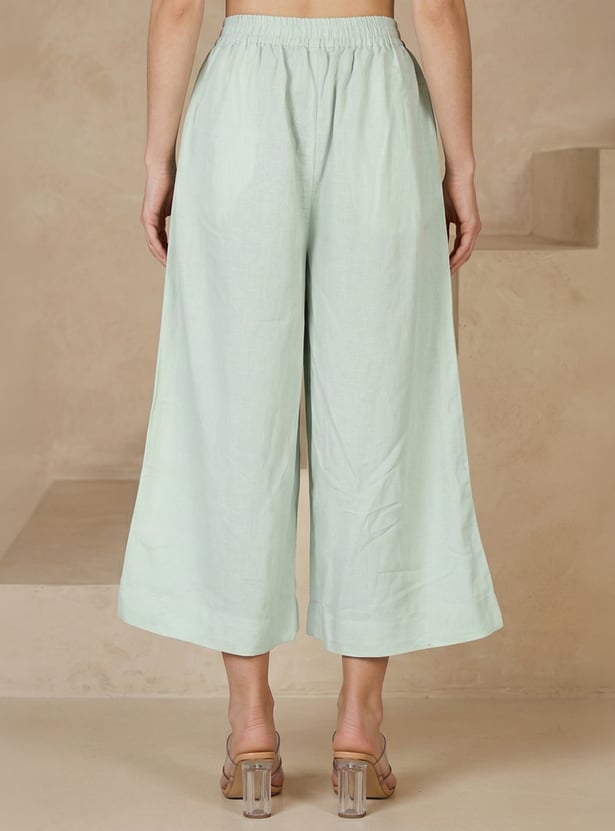 W Solid Straight Pants