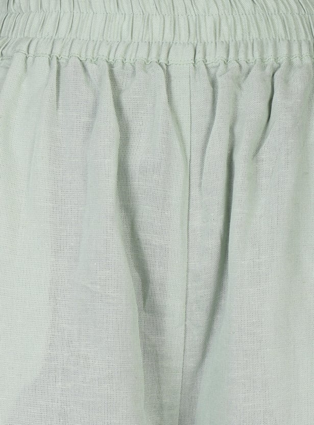 W Solid Straight Pants