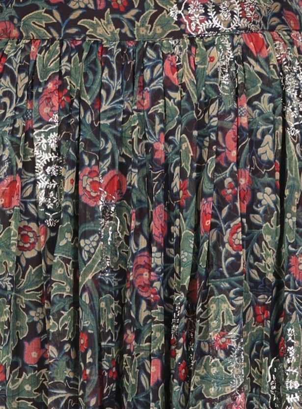 W Floral Print Skirt Set