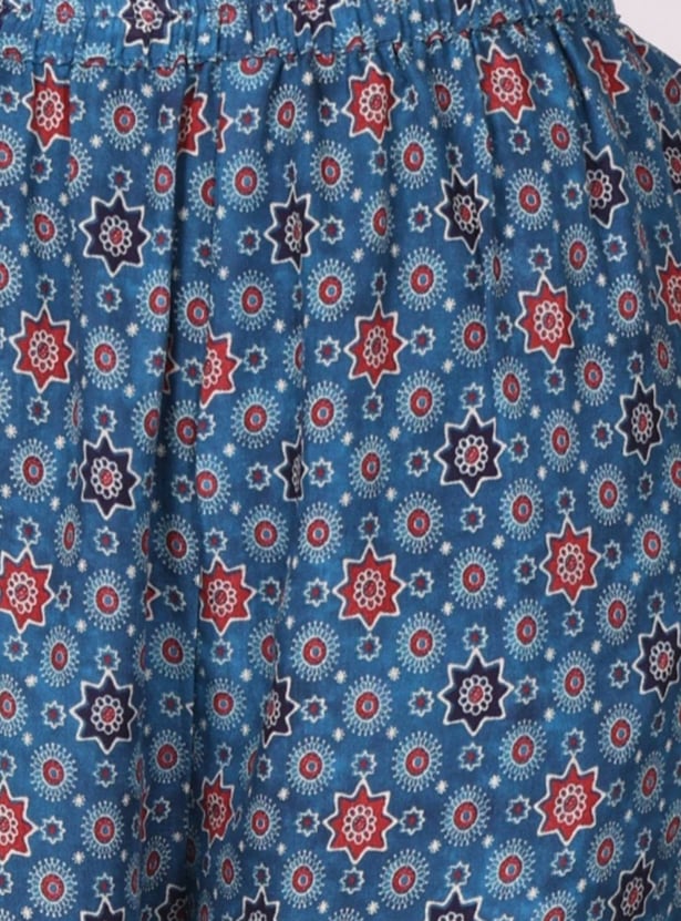 W Printed Straight Kurta Set