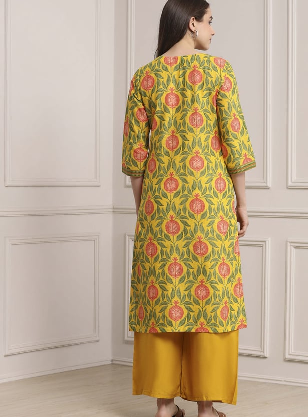 BIBA Ethnic Motif Straight Kurta