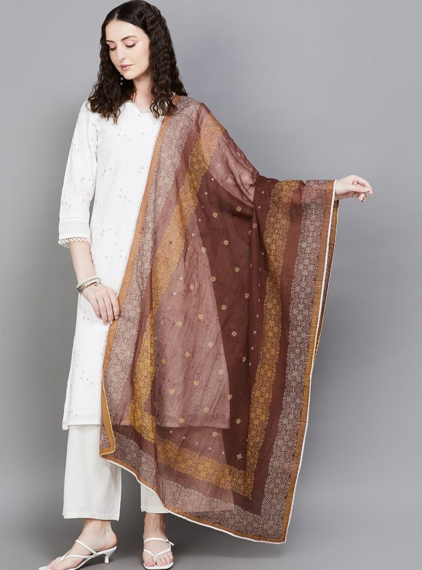 SPAN Embroidered Dupatta