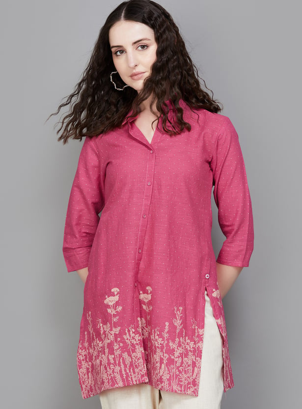 SPAN Embroidered Straight Kurta