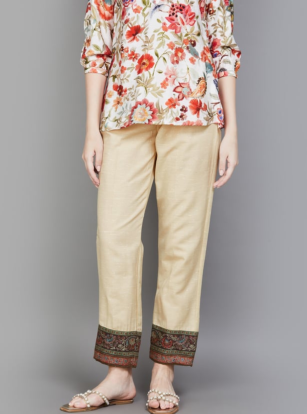 SPAN Solid Straight Pants