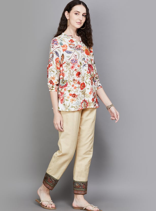 SPAN Solid Straight Pants