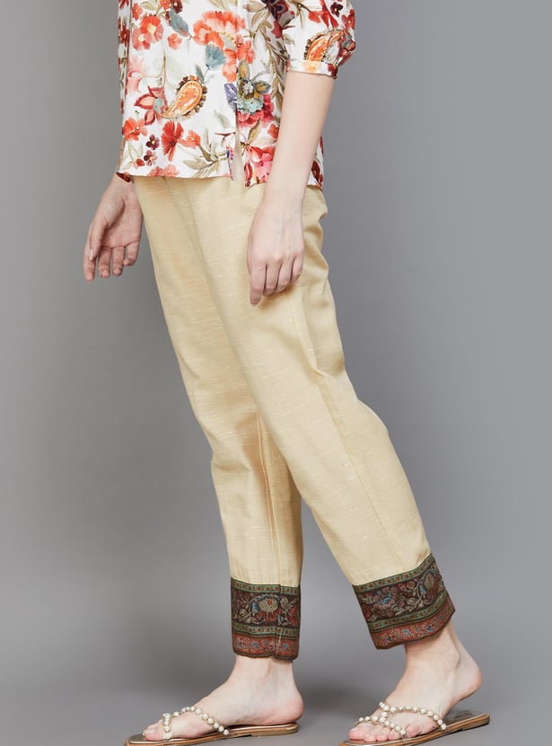 SPAN Solid Straight Pants