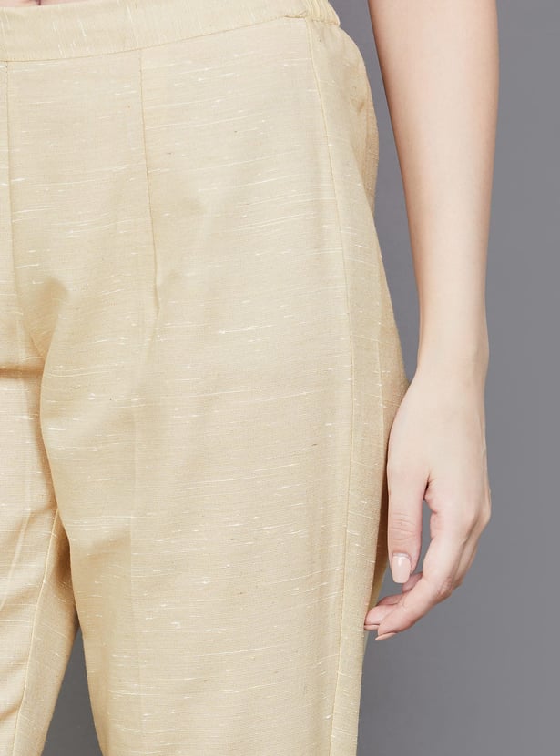 SPAN Solid Straight Pants