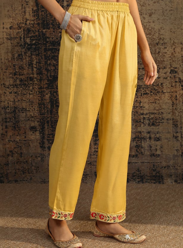 LIBAS Embroidered Straight Kurta Set