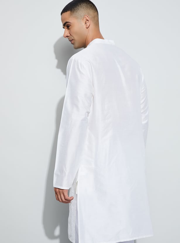MELANGE Embroidered Calf Length Kurta