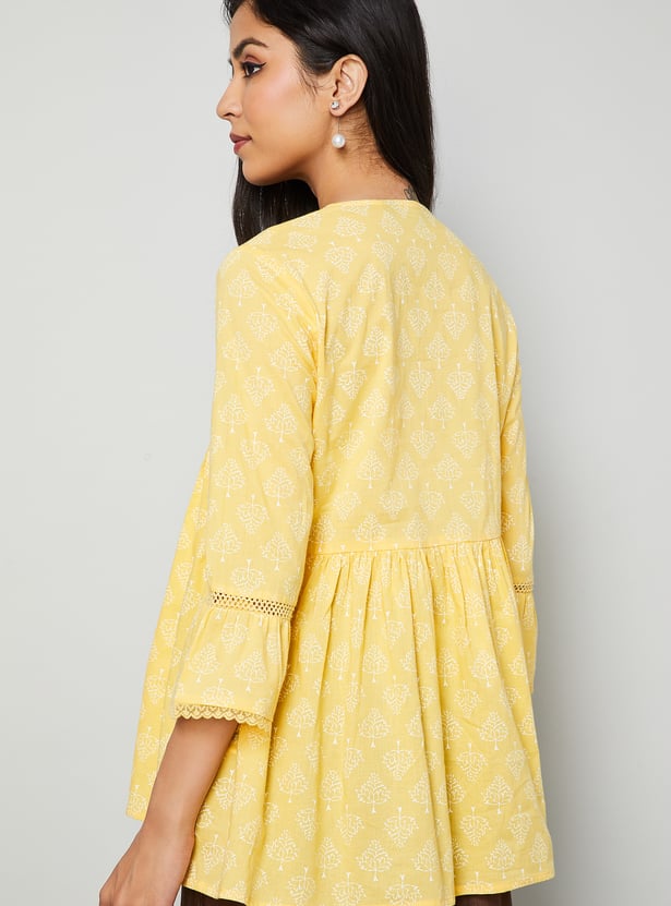 MELANGE Ethnic Motif Print Tunic