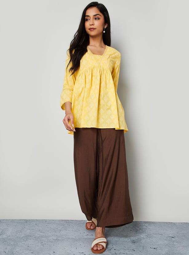 MELANGE Ethnic Motif Print Tunic