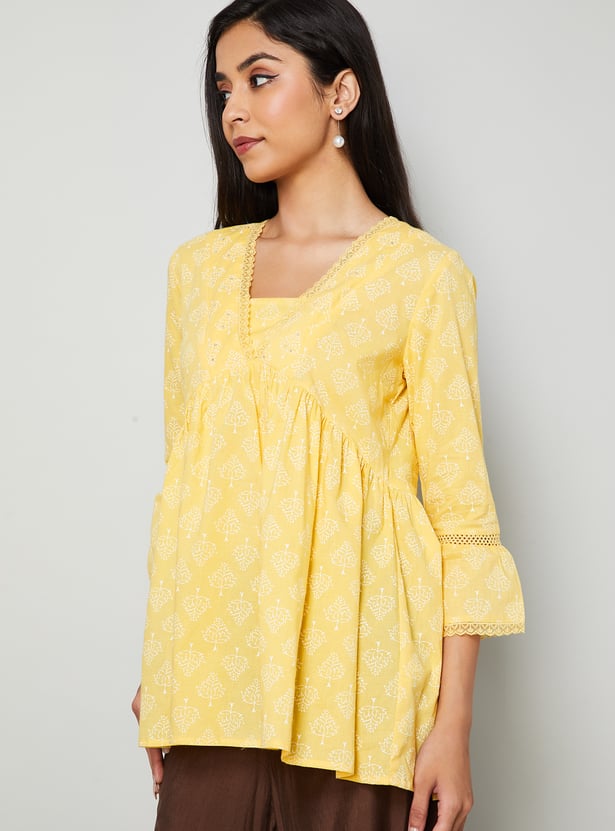 MELANGE Ethnic Motif Print Tunic