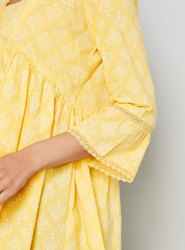 MELANGE Ethnic Motif Print Tunic