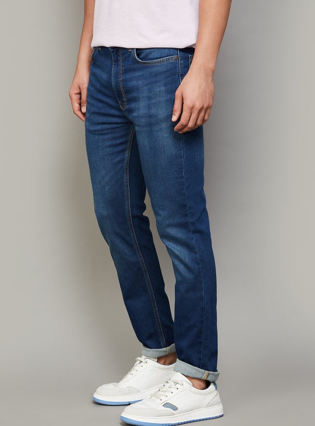 UNITED COLORS OF BENETTON Washed Regular Tapered Jeans