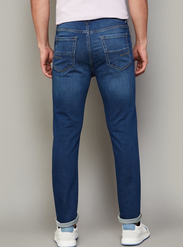 UNITED COLORS OF BENETTON Washed Regular Tapered Jeans