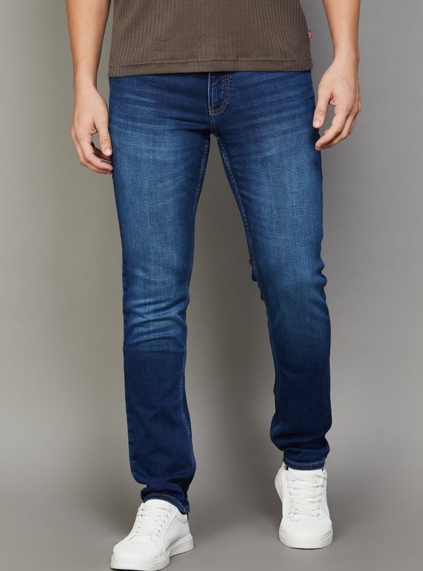 UNITED COLORS OF BENETTON Whiskered Skinny Fit Jeans