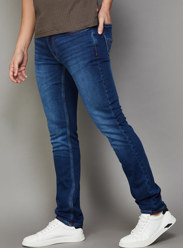 UNITED COLORS OF BENETTON Whiskered Skinny Fit Jeans