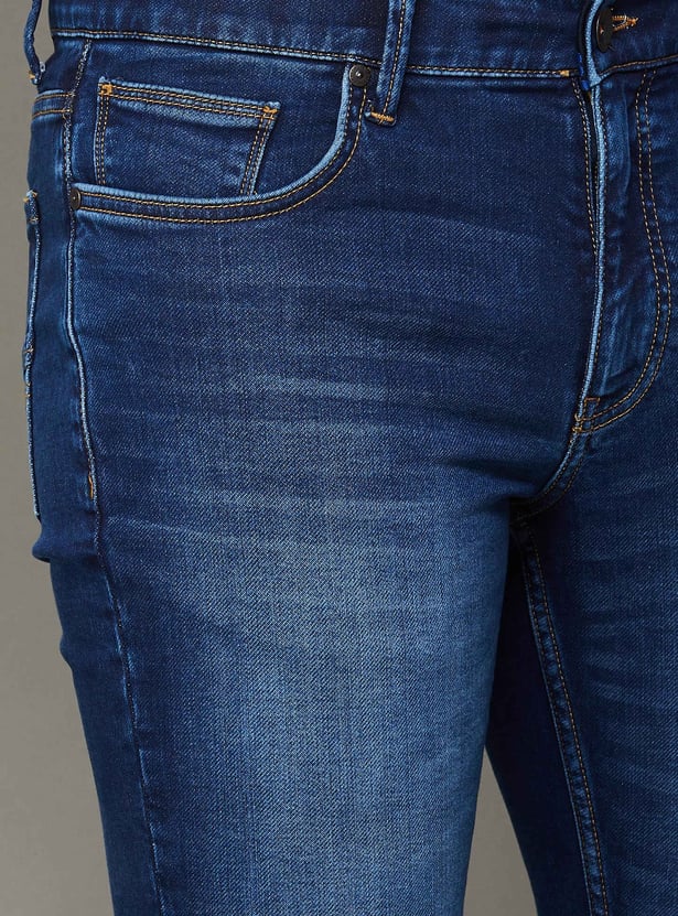 UNITED COLORS OF BENETTON Whiskered Skinny Fit Jeans