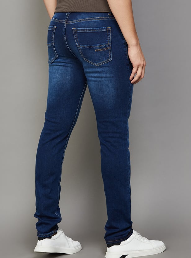 UNITED COLORS OF BENETTON Whiskered Skinny Fit Jeans