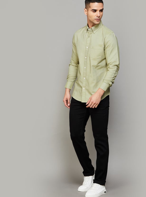 UNITED COLORS OF BENETTON Solid Regular Fit Shirt