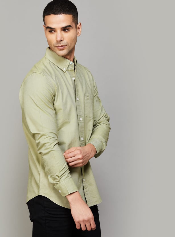 UNITED COLORS OF BENETTON Solid Regular Fit Shirt