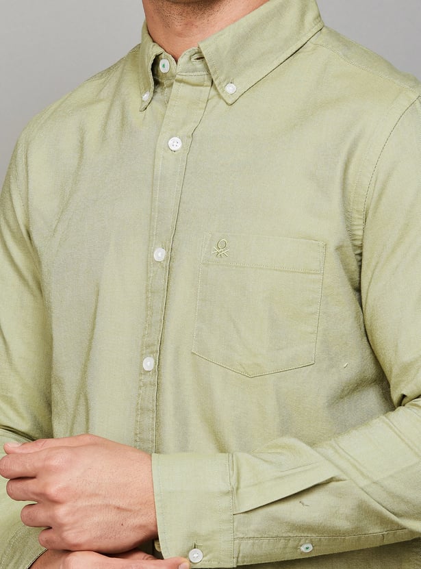 UNITED COLORS OF BENETTON Solid Regular Fit Shirt