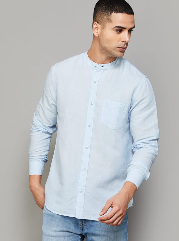 UNITED COLORS OF BENETTON Solid Regular Fit Shirt