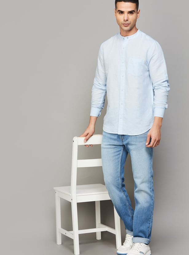 UNITED COLORS OF BENETTON Solid Regular Fit Shirt