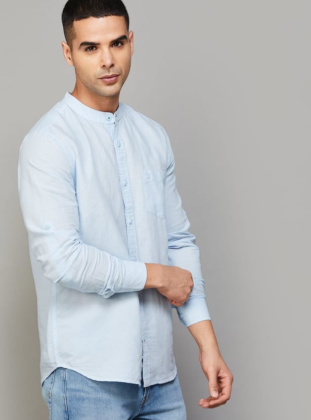 UNITED COLORS OF BENETTON Solid Regular Fit Shirt