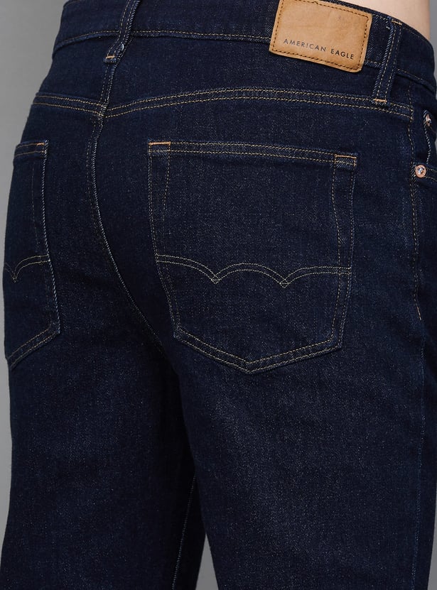 AMERICAN EAGLE Darkwashed Slim Straight Jeans