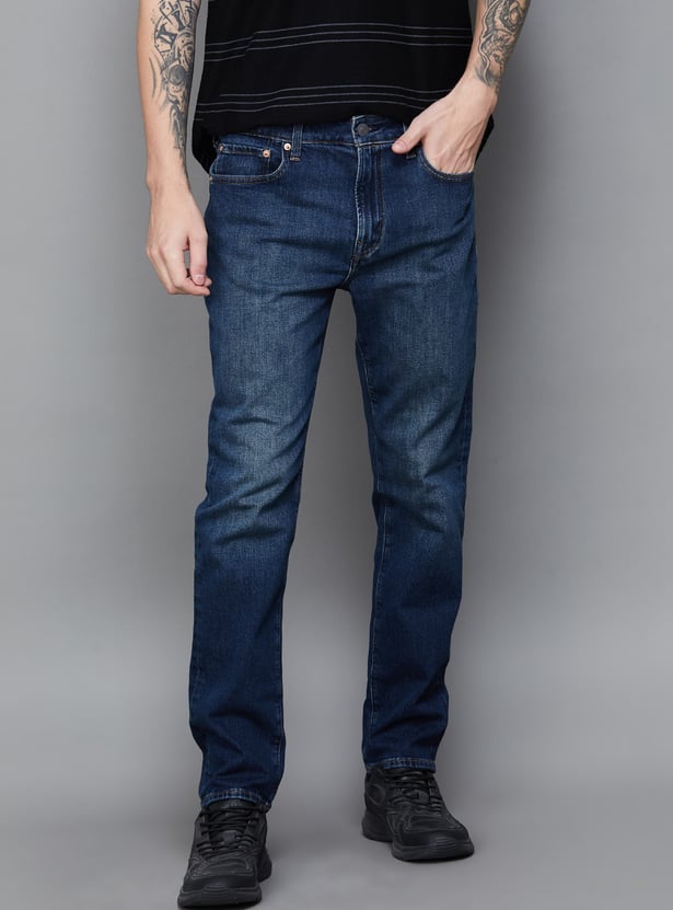 AMERICAN EAGLE Darkwashed Slim Straight Jeans