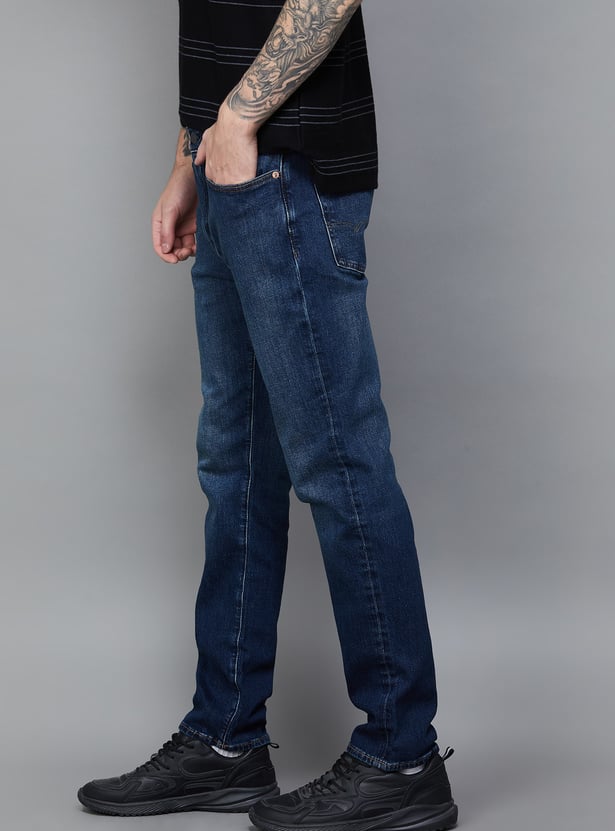 AMERICAN EAGLE Darkwashed Slim Straight Jeans