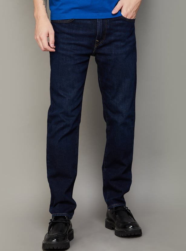 AMERICAN EAGLE Solid Slim Straight Jeans