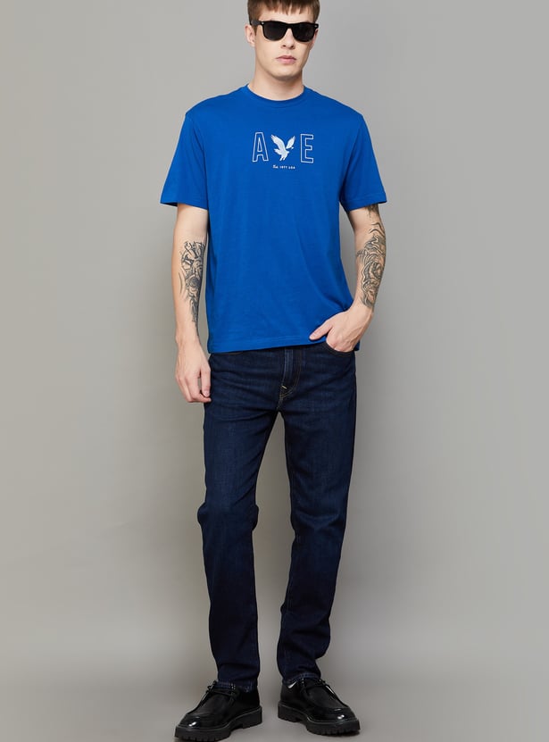 AMERICAN EAGLE Solid Slim Straight Jeans
