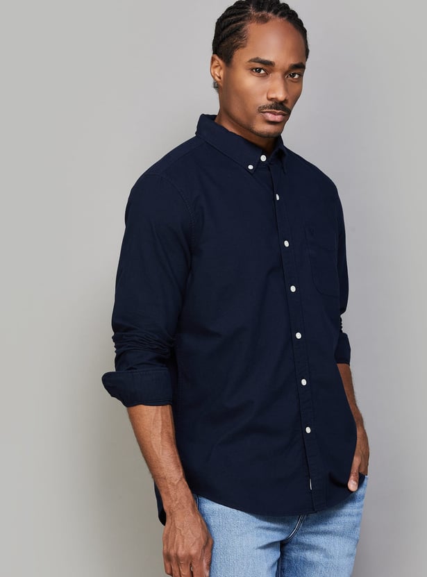 AMERICAN EAGLE Solid Regular Fit Shirt