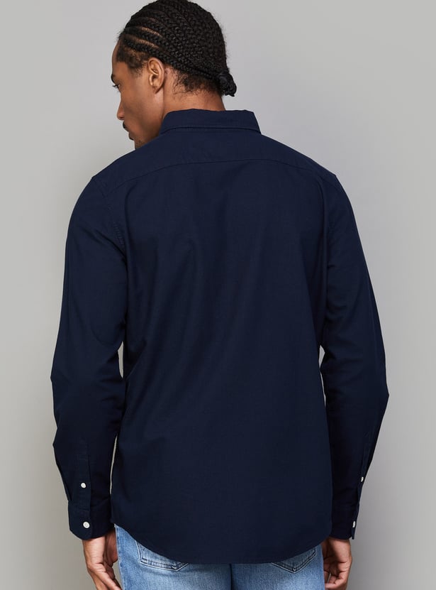 AMERICAN EAGLE Solid Regular Fit Shirt