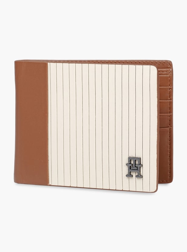 TOMMY HILFIGER Logo Applique Bi-Fold Leather Wallet