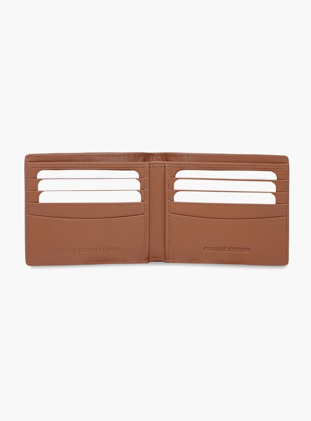 TOMMY HILFIGER Logo Applique Bi-Fold Leather Wallet