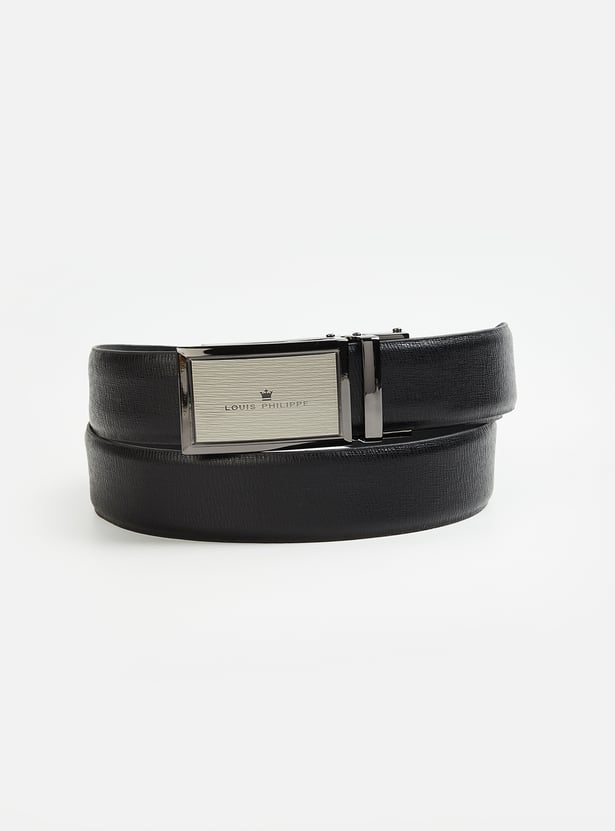 LOUIS PHILIPPE Textured Leather Belt